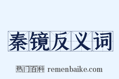 秦镜反义词是什么意思的图片
